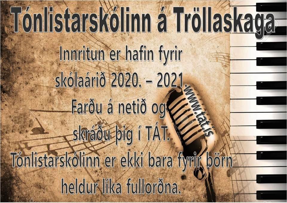 Innritun fyrir veturinn 2020 - 2021