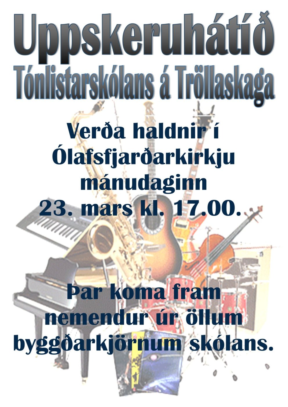 Uppskerutónleikar í Ólafsfjarðarkirkju