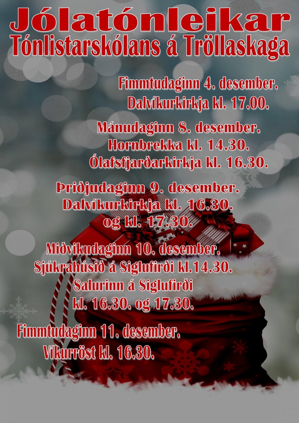 Jólatónleikar TÁT 2025