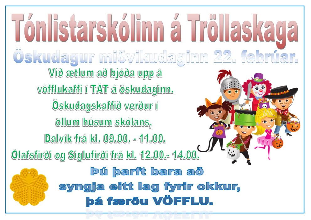 Vöflukaffi á Öskudaginn