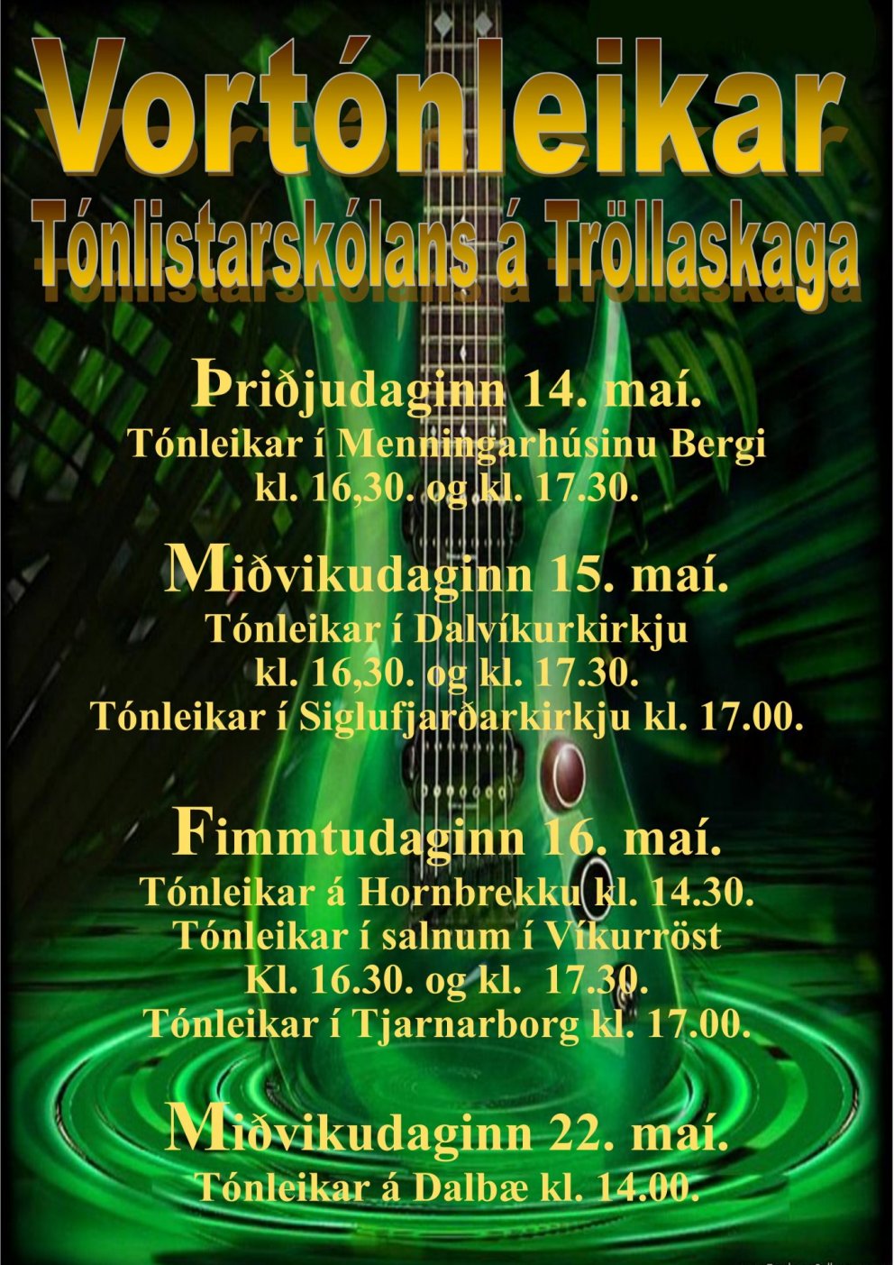 Vortónleikar Tónlistarskólans á Tröllaskaga