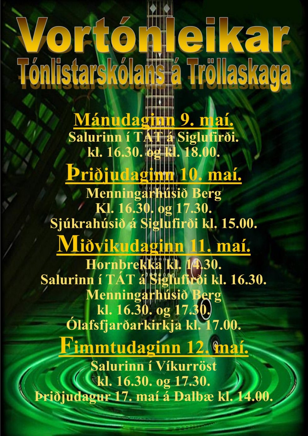 Vortónleikar TÁT 2022.