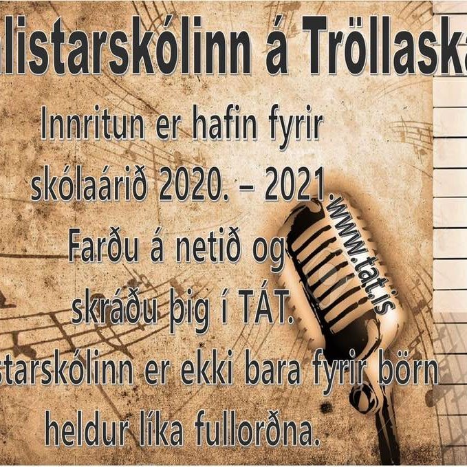 Innritun fyrir veturinn 2020 - 2021