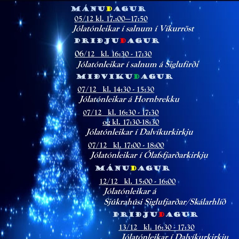 Jólatónleikar TÁT 2022