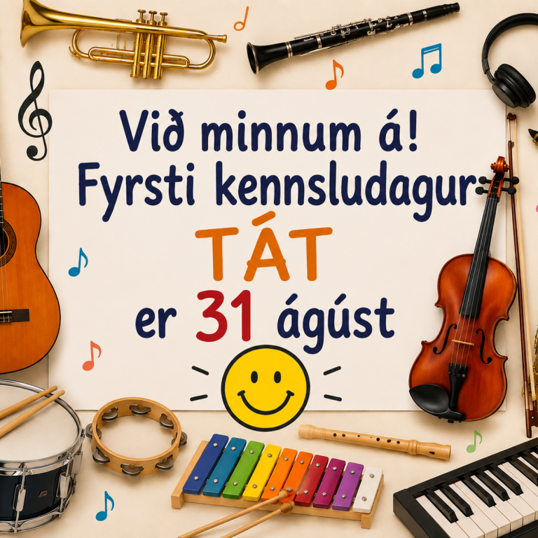 Fyrsti kennsludagur Tónlistarskólans á Tröllaskaga