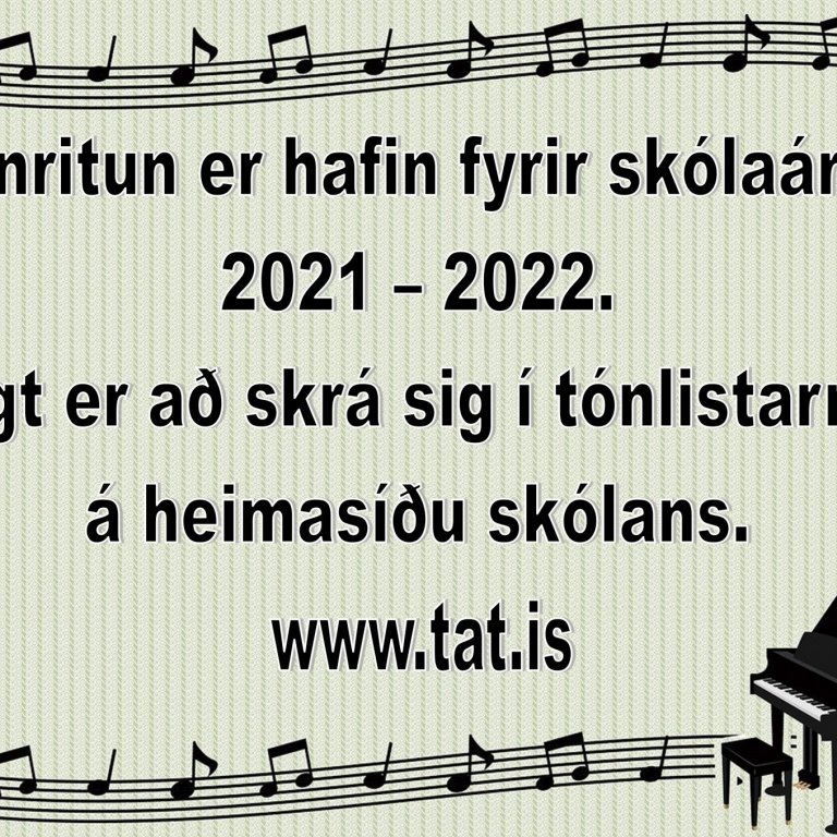 Innritun fyrir skólaárið 2021 - 2022