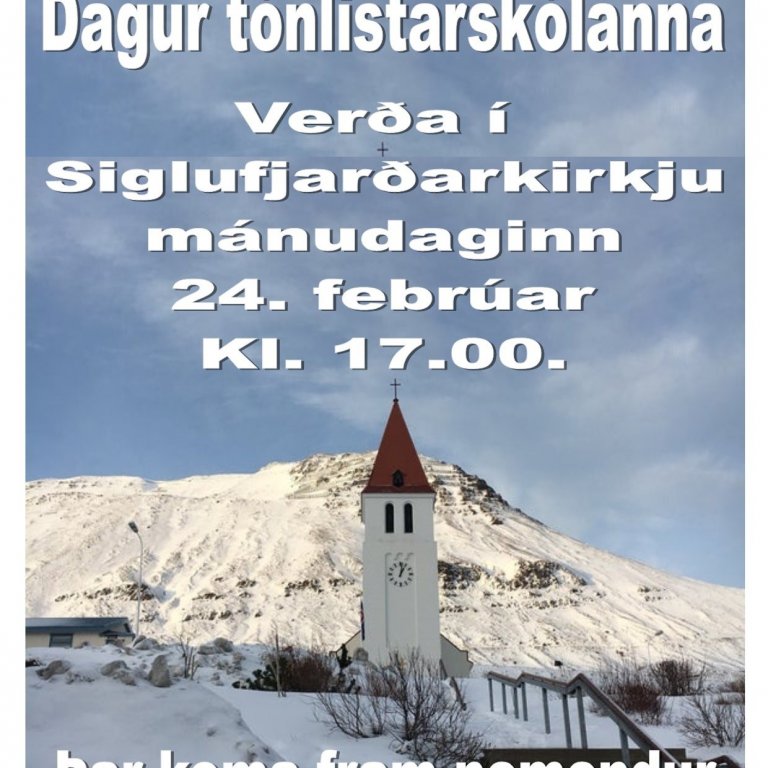 Sparitónleikar í Siglufjarðarkirkju fimmtudaginn 24. febrúar kl. 17.00.
