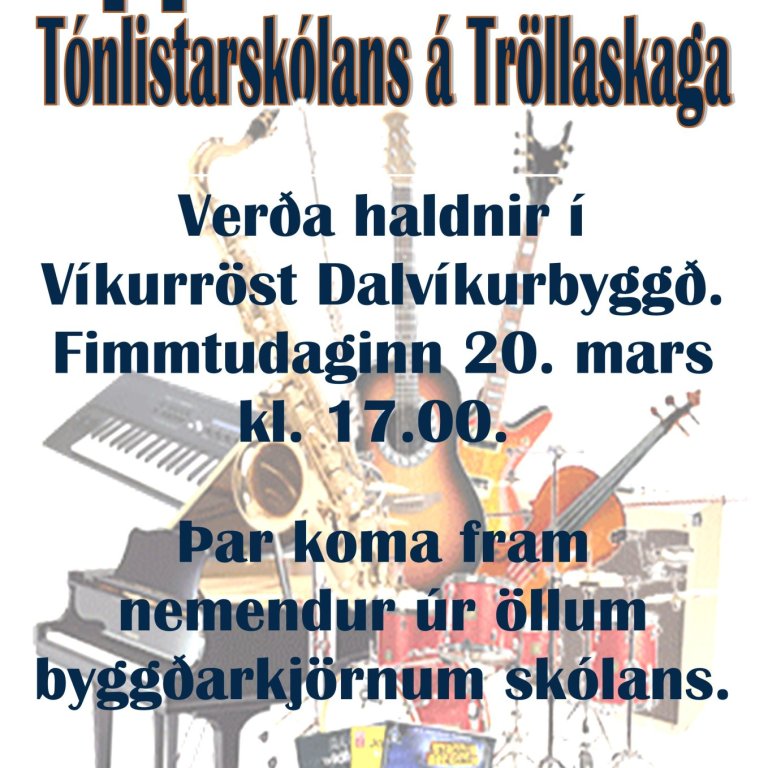 Uppskeruhátíð Tónlistarskólans á Tröllaskaga